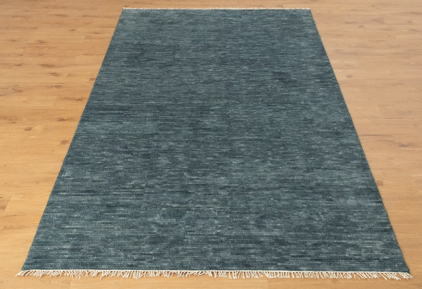 Bedroom Solid Gray Hand Knotted wool Rug
